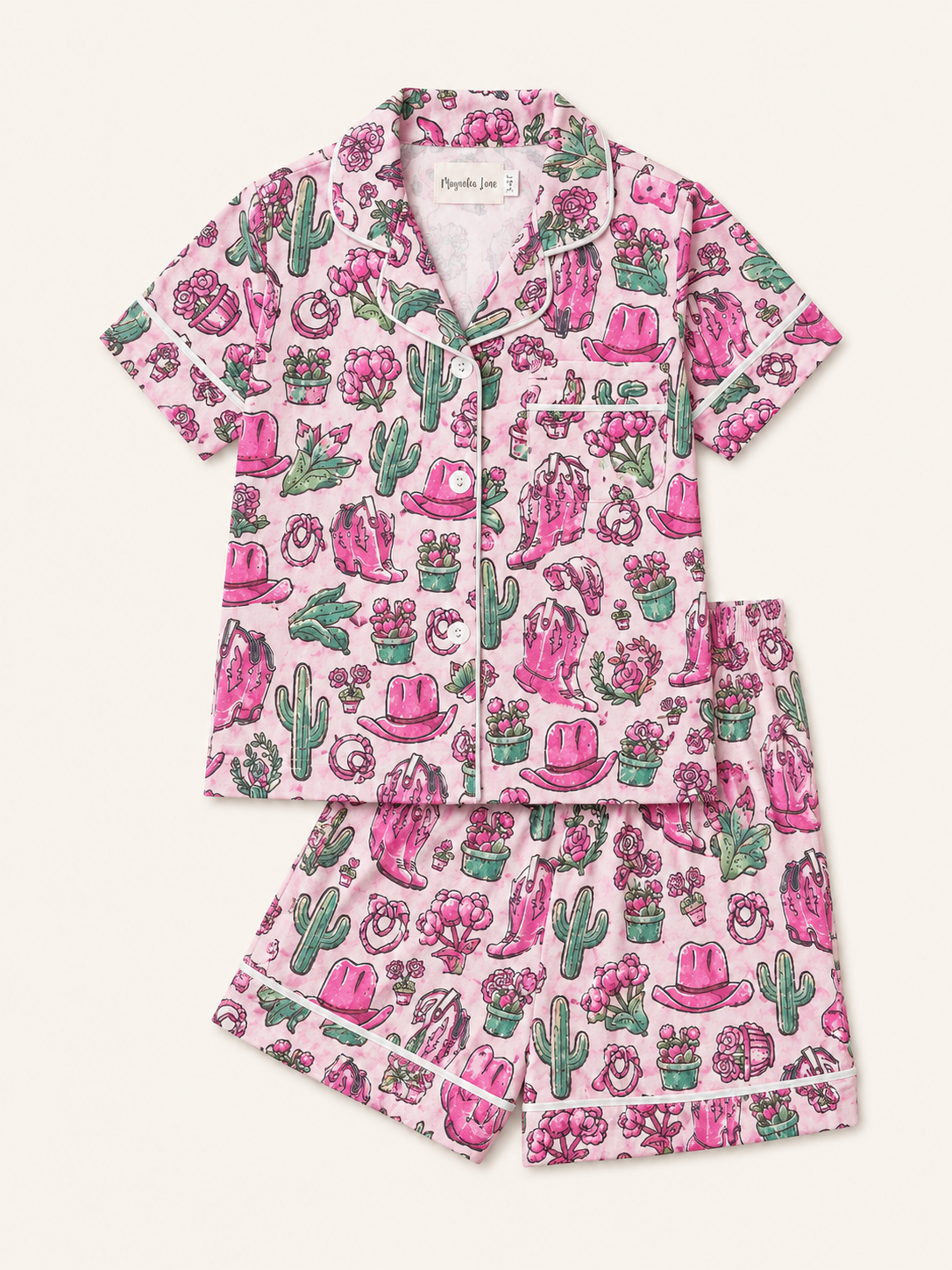 Two Piece CowGirl Pajama