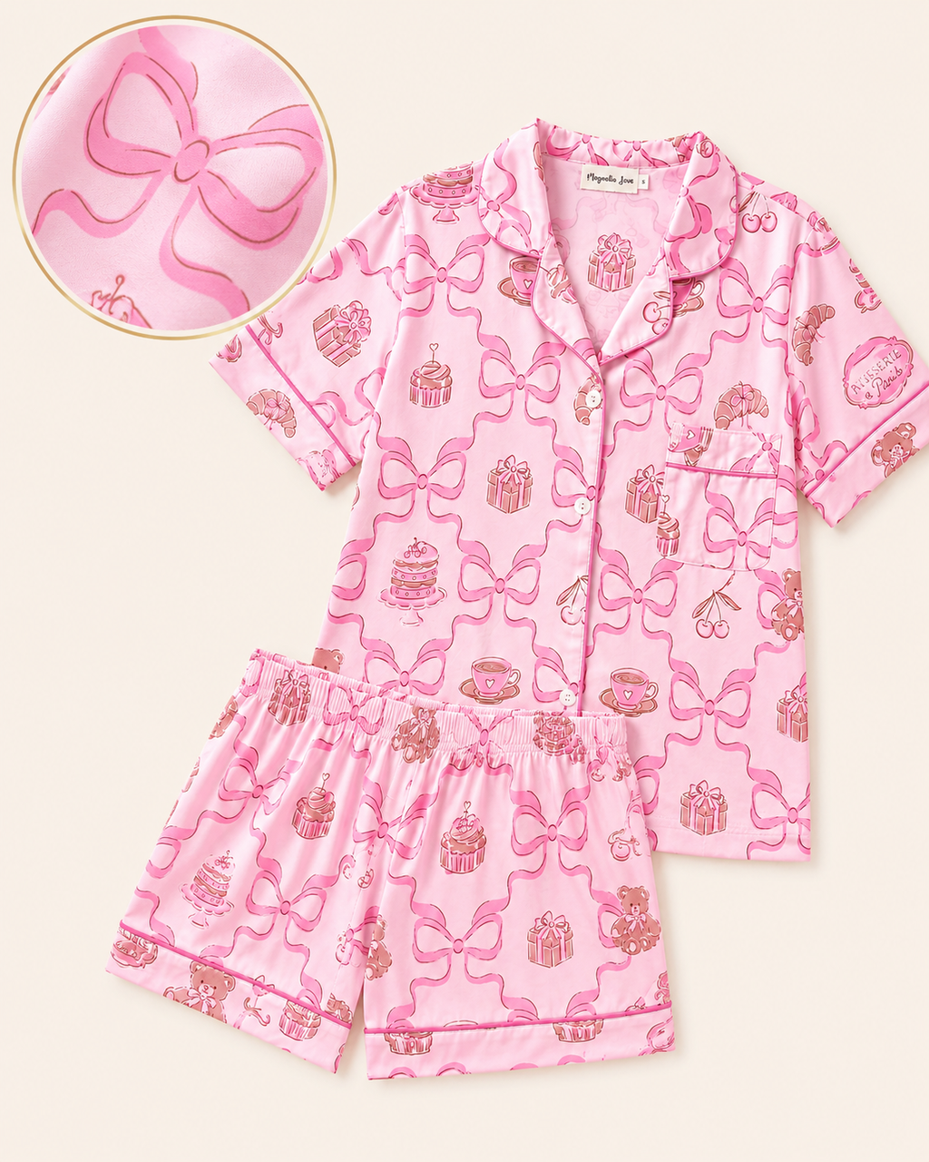 Coquette and Desert Adult Two piece Pajama