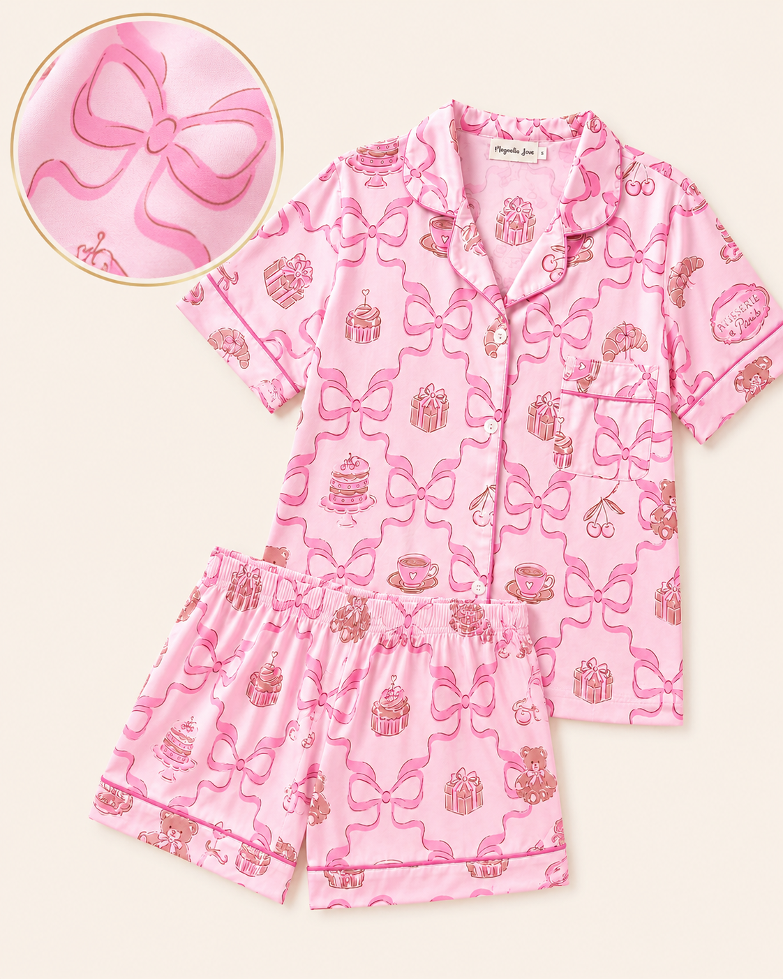 Coquette and Desert Adult Two piece Pajama
