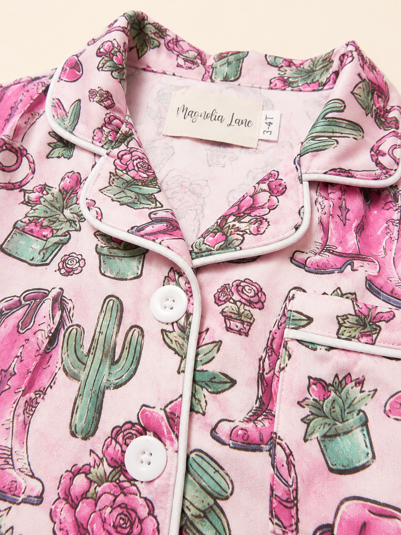 Two Piece CowGirl Pajama