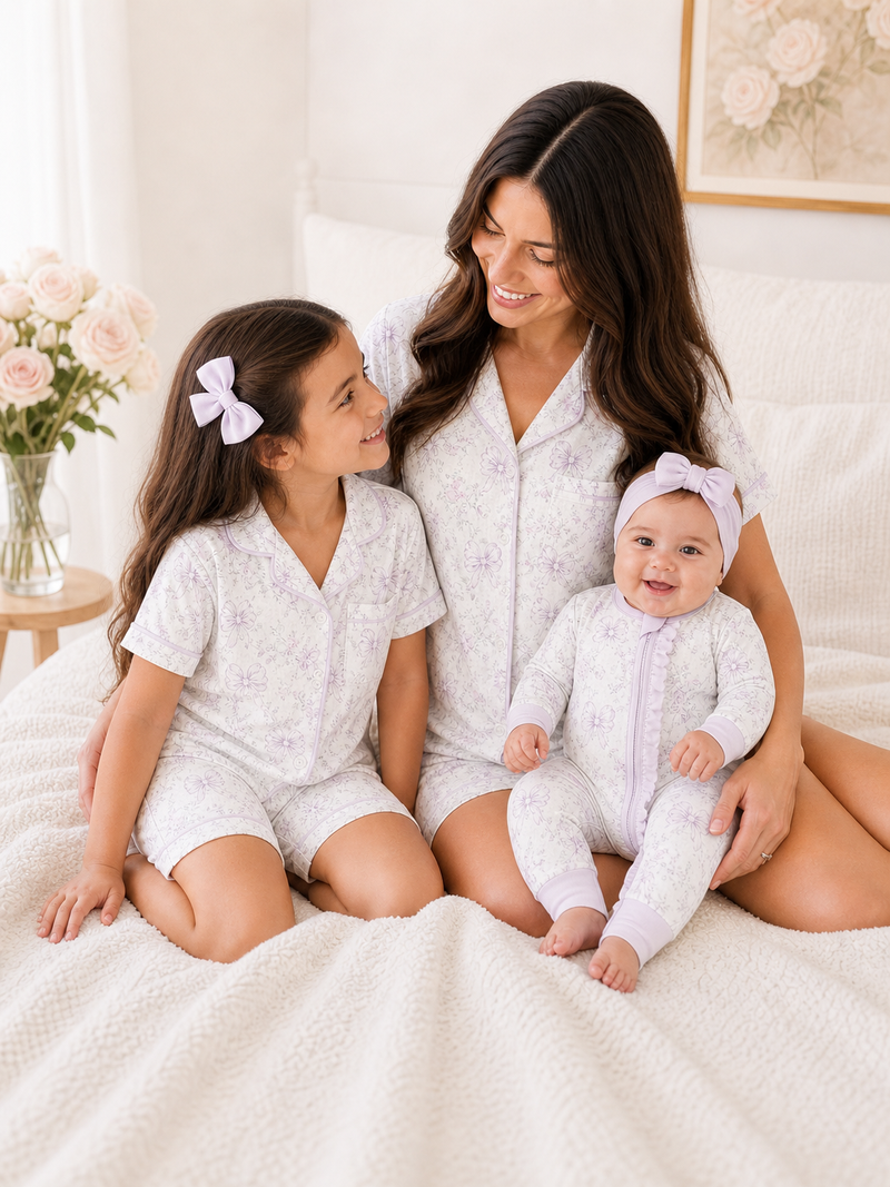 Girl Lavender Baby Bamboo Pajama