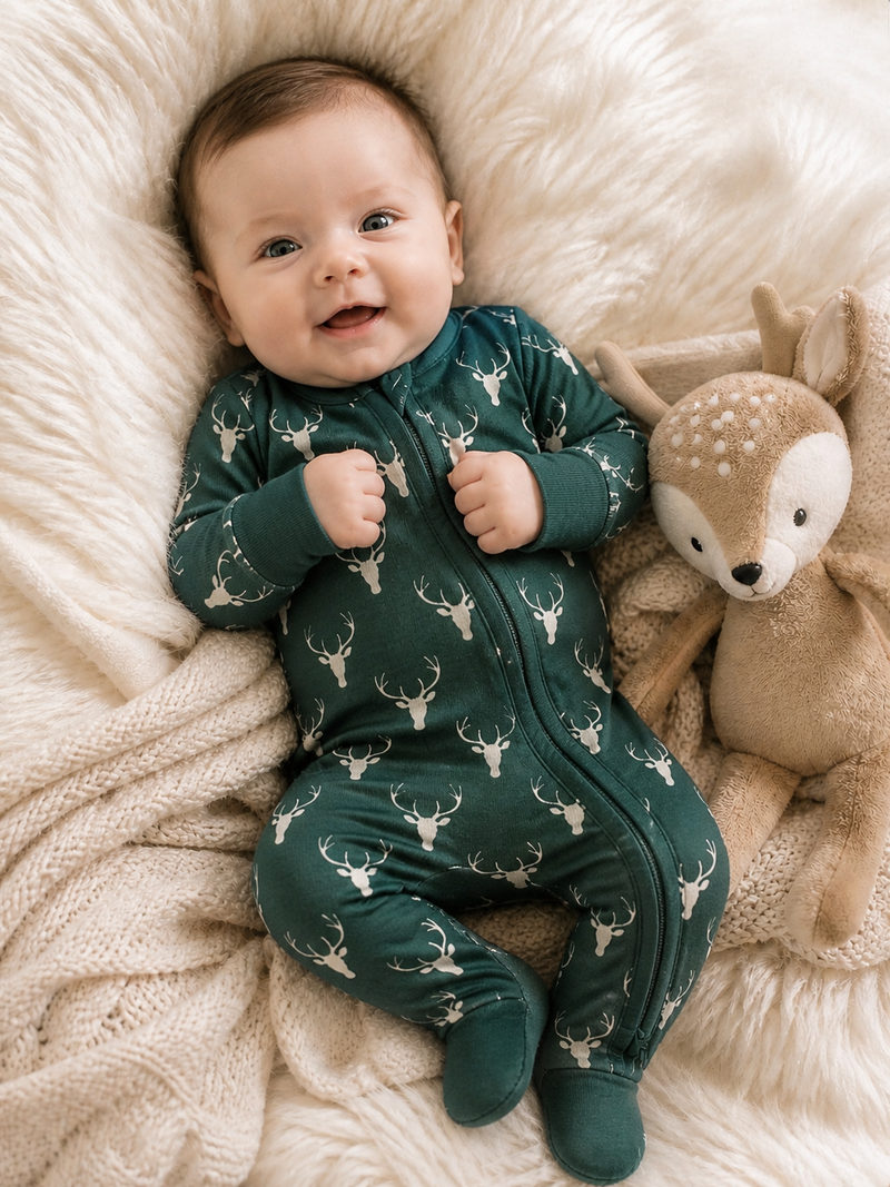 Boy Deer Baby Bamboo Pajama