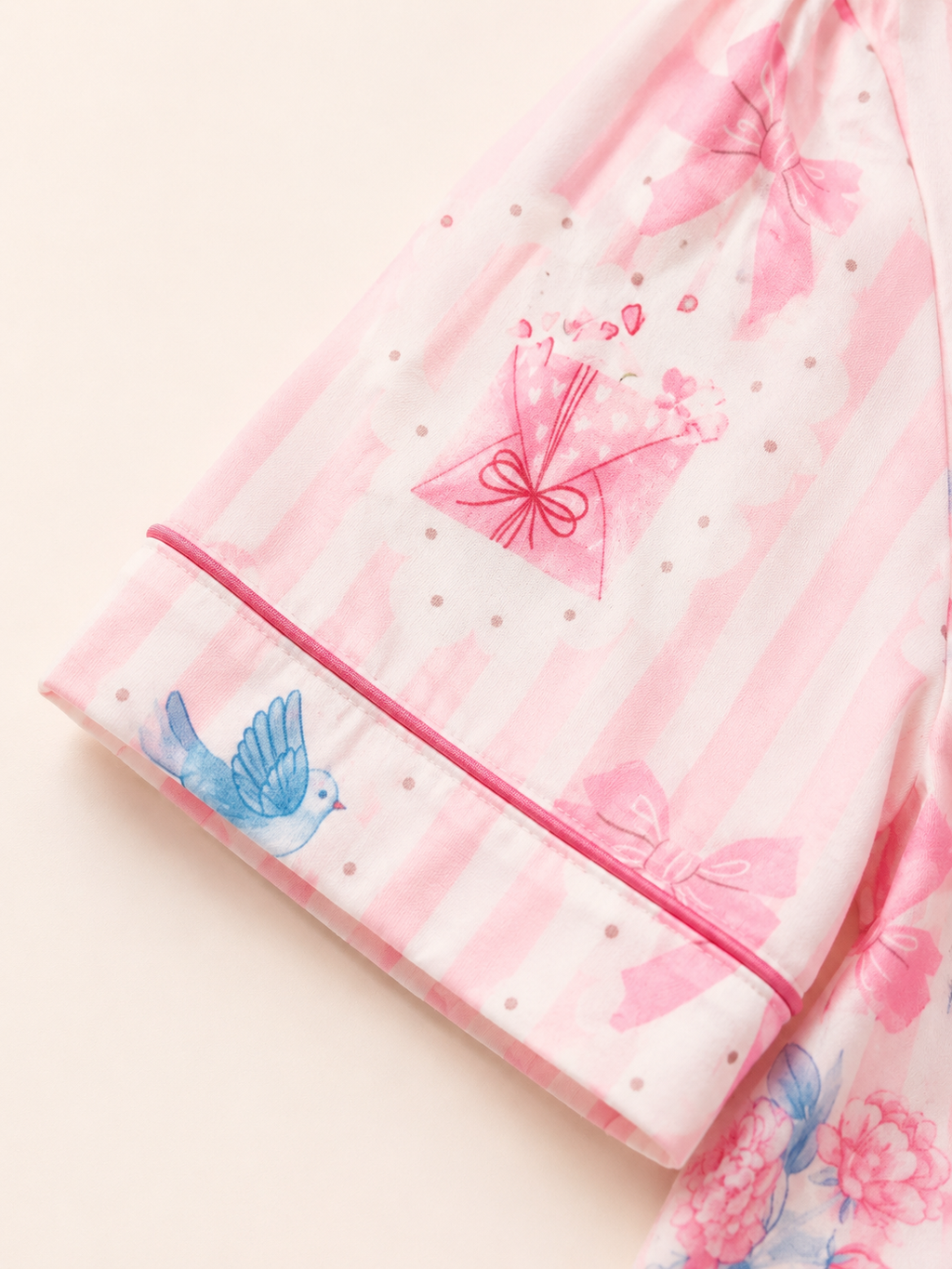 Cherry's and Bears Adult Two piece Pajama