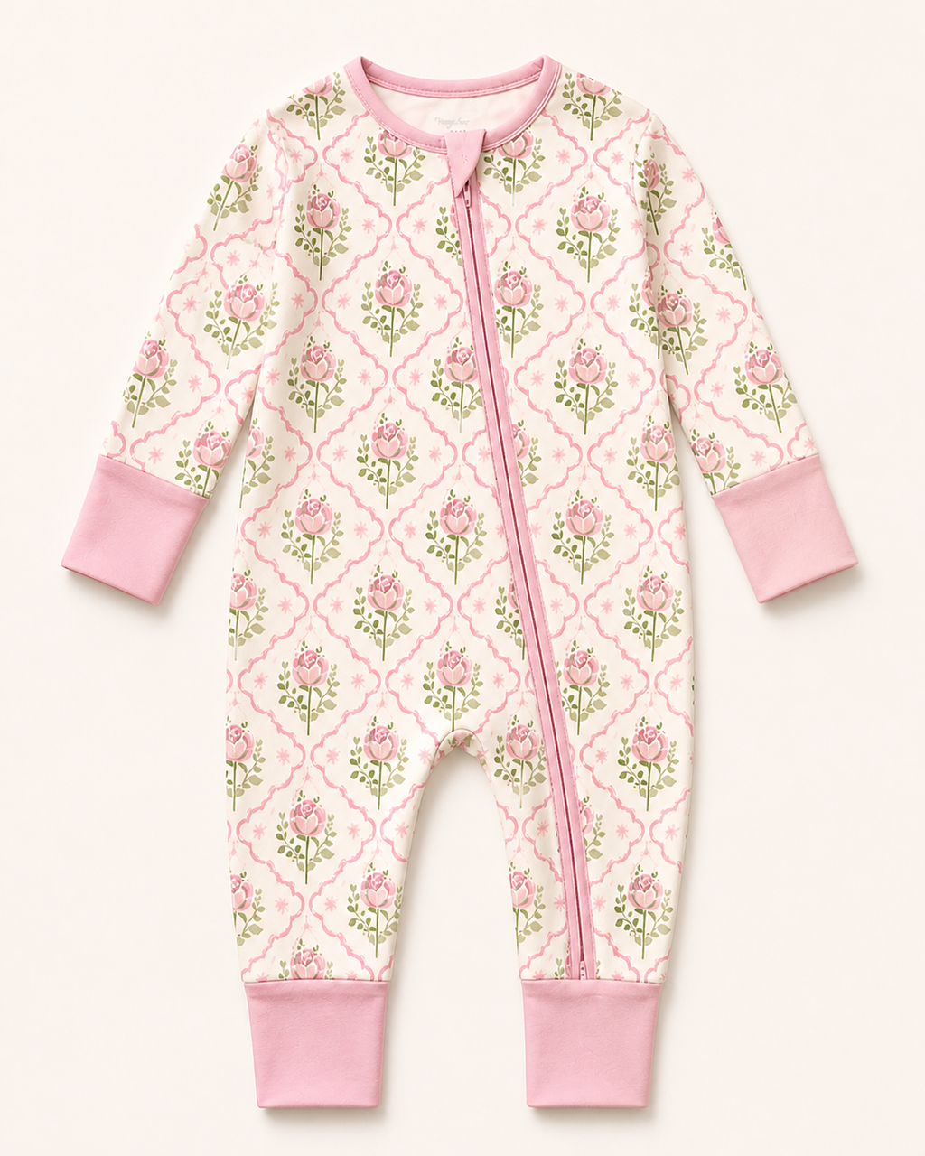Rose Damask Bamboo Pajama