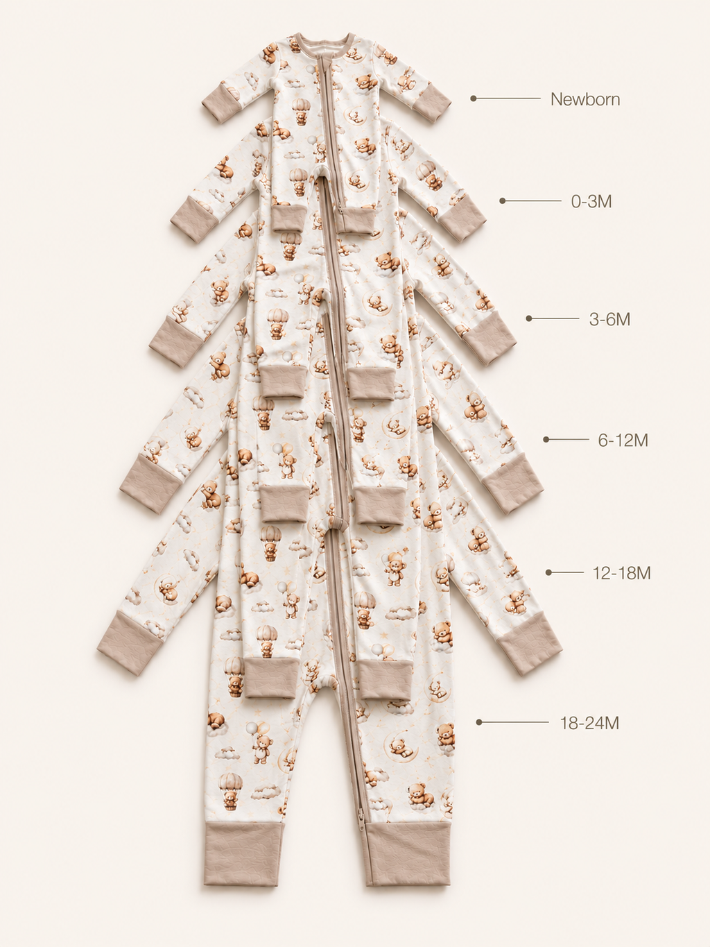Teddy Bear Baby Bamboo Pajama