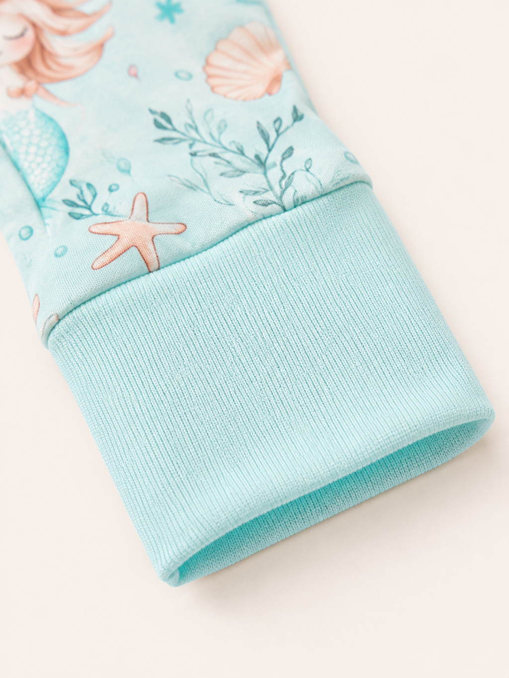 Teal Mermaid Baby Bamboo Pajama