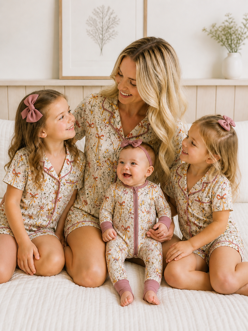 Fall Floral Baby Bamboo Pajamas