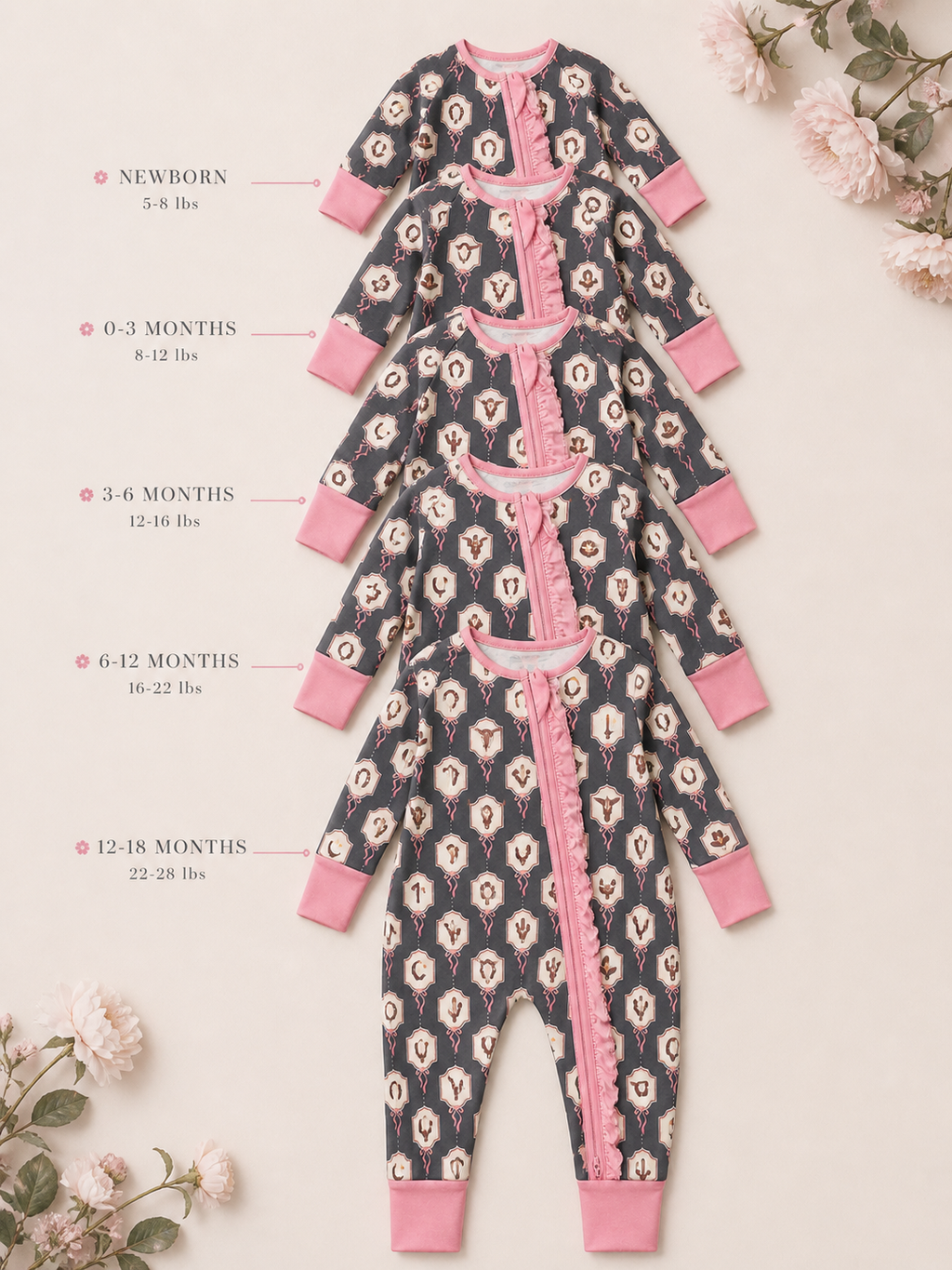 Cowgirl Baby Bamboo Pajama